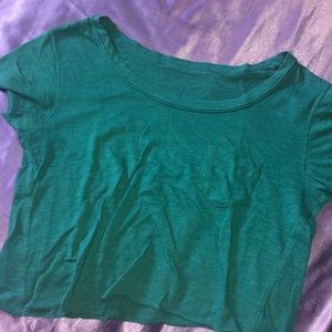 Teal Crop Top